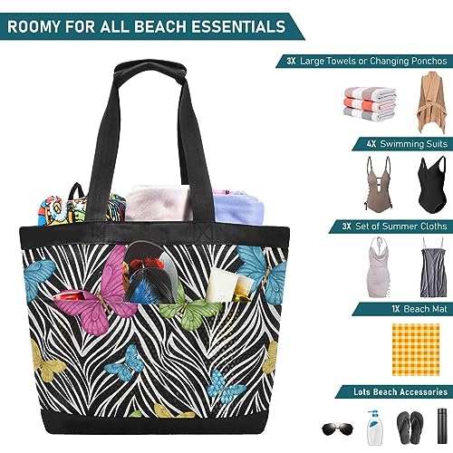 senya Mesh Beach Bag Handy Mesh Tote Bag Large Beach Bags Sandproof Swim Pool Bag for Gym Travel Daily3