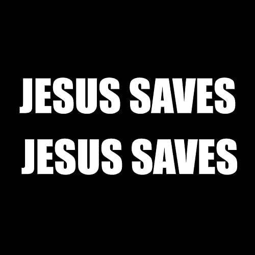 Miniatura 2 de Calcomanía de Jesús salva, Dios cristiano, para automóvil, divertida calcomanía para parachoques de ventana, adecuada para automóviles, camiones, 2
