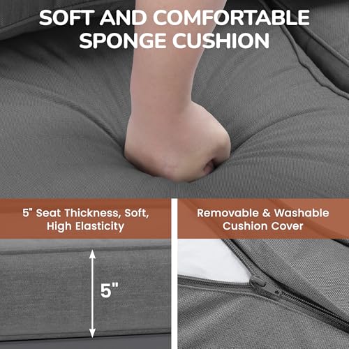 image for Solaste Outdoor Loveseat Aluminum Patio Furniture Sofa, All-Weather Me