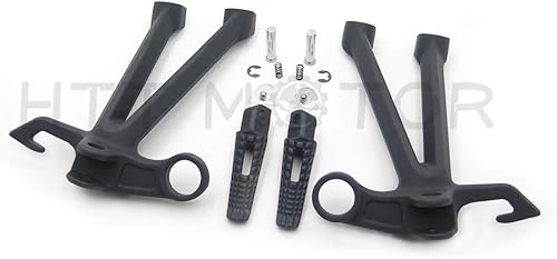 Miniatura 2 de HTTMT MT390-022 - Soporte de clavija de pie de pasajero trasero negro compatible con Suzuki Gsx-R Gsxr1000 2007 2008