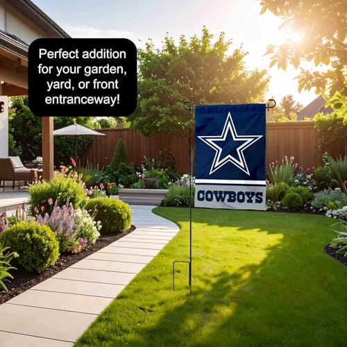 Dallas Garden Flag WinCraft avec support de drapeau pour extérieur - 4