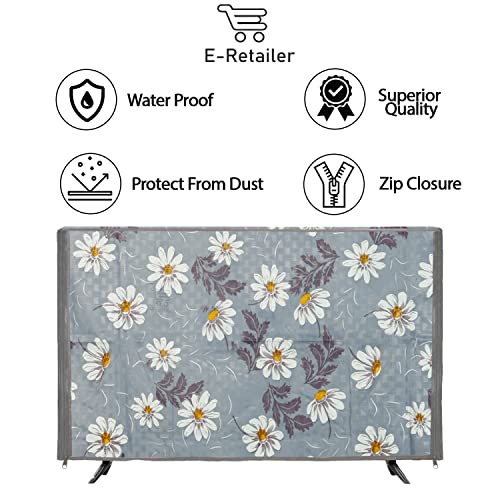Image of Transparent LCD /LED T.V Protector Cover with Zipper Enclosure for 26 Inch Suitable for All Major Brand & Model (Color-Gray, Size-25.5.3x17 Inches)