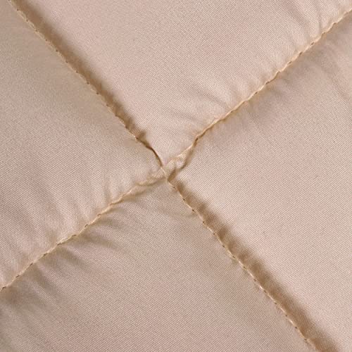 Image of Utopia Bedding Comforters Super King Size, All Season Duvet Insert, Down Alternative Box Stitched Bed Comforter with Corner Tabs, Machine Washable (Beige)
