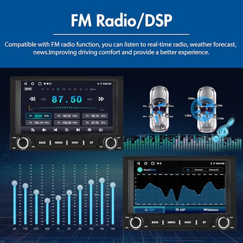 Autoradio Bluetooth Android 13 avec WiFi et commandes au volant SWC - 6