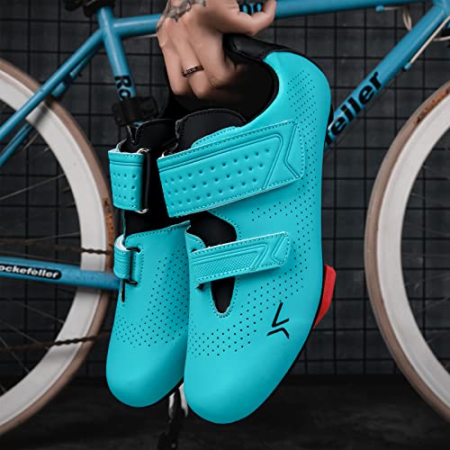 Image of Mens Womens Cycling Shoes Compatible with Peloton Road Bike Riding Bicycle Pre-Installed Delta Cleats