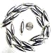 Catchmore 3/4 oz in Line Trolling (Cigar) Sinkers - 25 Pack - 2 Eyes - Drifting, Trolling, etc. - #ILTS34-25