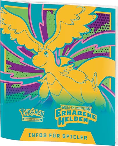 Pokémon-Sammelkartenspiel: Top-Trainer-Box Mega-Entwicklung – Erhabene Helden (1 Vollbild-Promokarte, 9 Boosterpacks & Premium-Zubehör)