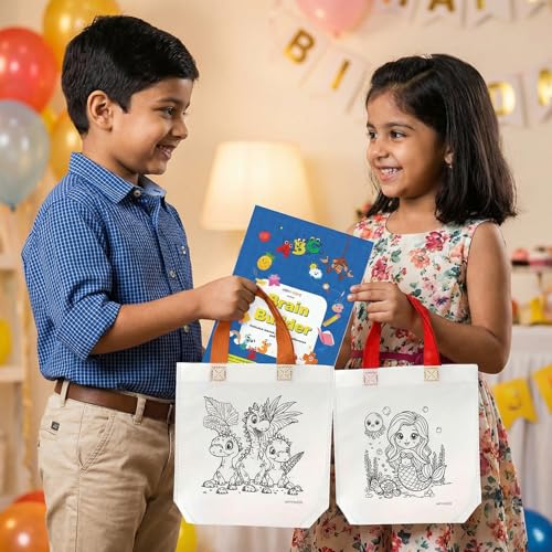 Image of Party Propz Return Gifts for Birthday - 24 Pcs, Partyfavors Pack, Activity Book, DIY Bags, Birthday Return Gifts For Kids, Return Gifts For Birthday, return gift for kids age 6-10