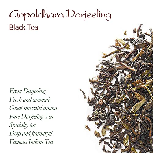 Darjeeling Black Tea From India - Fresh From The Famous Gopaldhara Estate - Darjeeling Tea Fresh Black Tea India Black 100G #TOP6