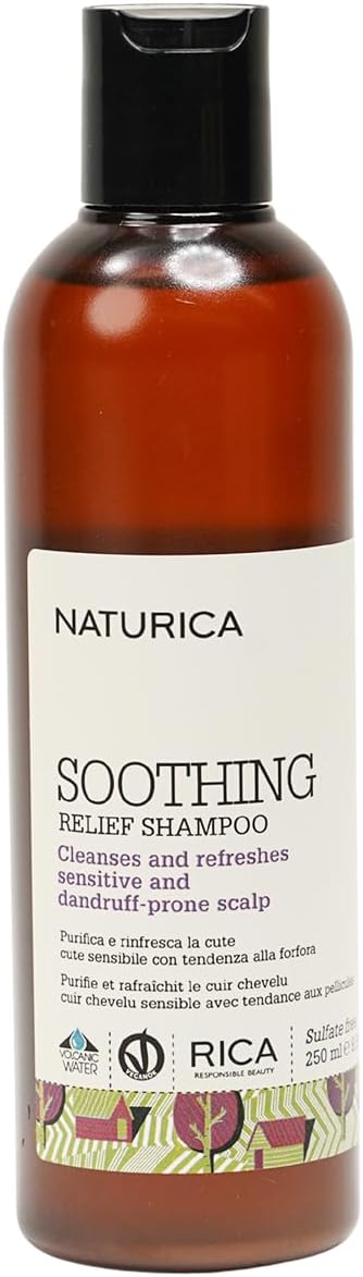Soothing Shampoo Sensitive and Dandruff Prone Hair and Scalp with Red Sicilian Orange, Sage and Thyme Extracts - 250ml