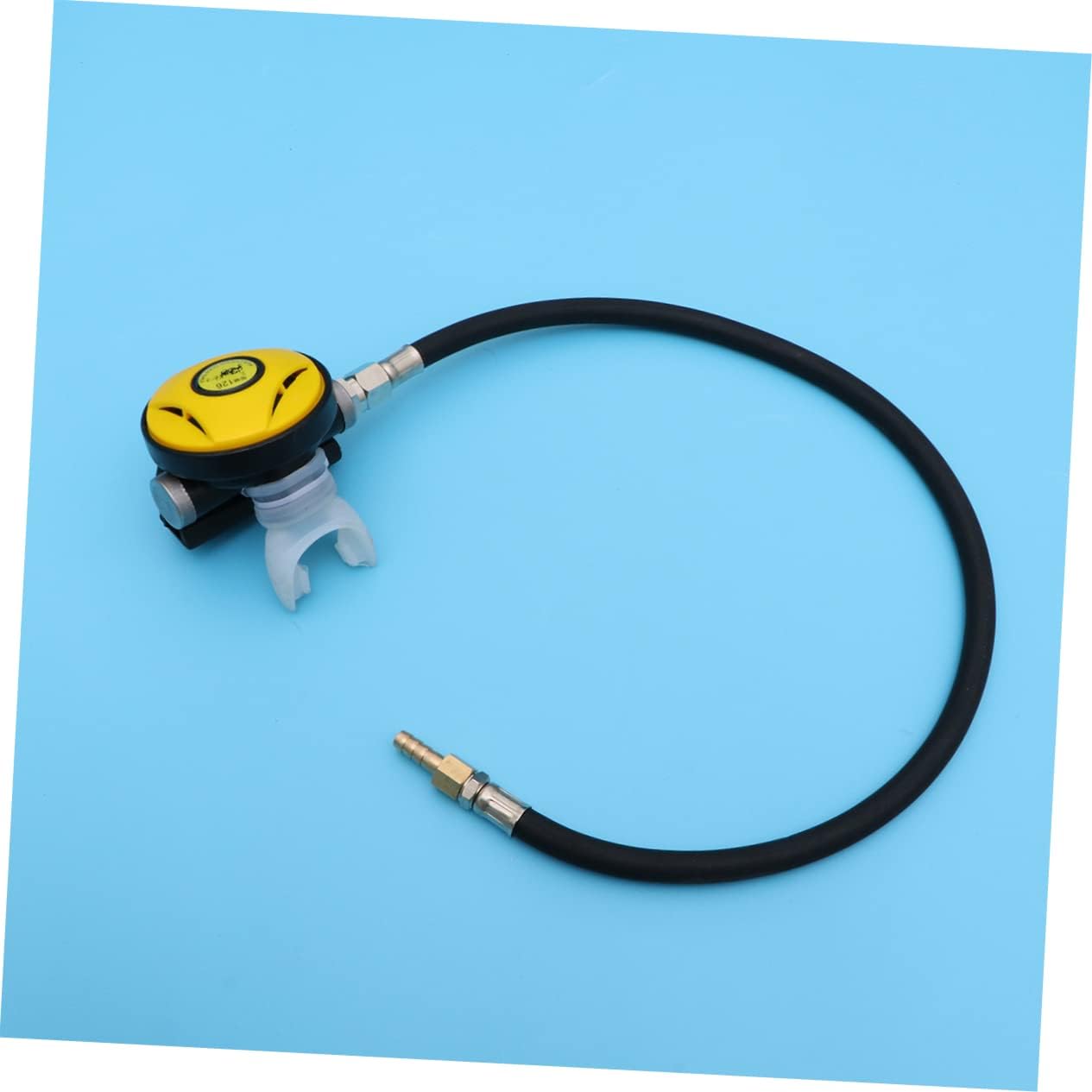 Beginner to Pro Diving Yellow Silicone Diving Secondary Regulator Lightweight Odorless Breathing Snorkel
