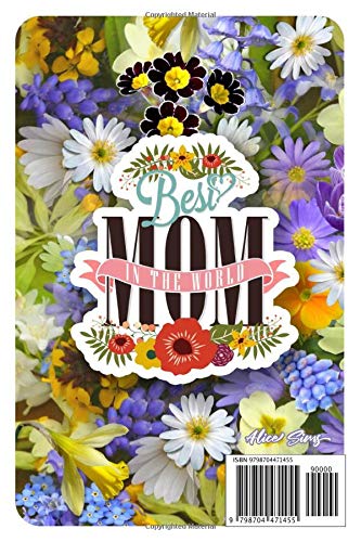 Mom's Notebook: Best Mom In The World, Colorful Flower Bouquet Floral Print, Lined Notebook Journal, 6 x 9 Inches - Image 2