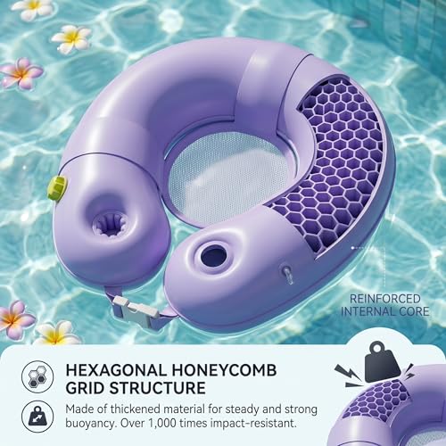 Flotteurs de natation pour bébé gonflables violets pour sécuriser les petits - 4