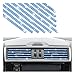 AUKEPO 10 PCS Bling Car Air Vent Outlet Trim, Rhinestone Air Conditioner Decoration Strip for Vent Outlet, Universal Bendable Trim Interior Accessories for Most Air Vent Outlet (Blue)