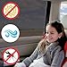 SUMEX WINDRTL Ventana Lateral, 2 Unidades Parasoles para Ventanilla de Coche UV, Mosquirera, Protección para Bebé y Mascota de Rayos Solares, Negro, Talla L 105x56 cm
