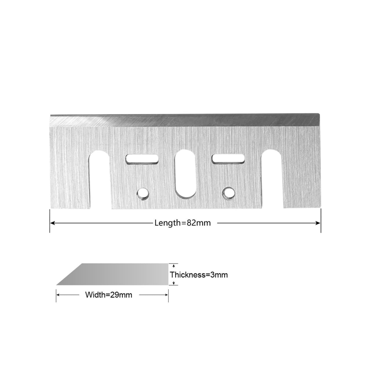 Coltelli for piallatrice in carburo TCT da 82 mm da 3-1/4 pollici for piallatrice for la lavorazione del legno 10 pezzi