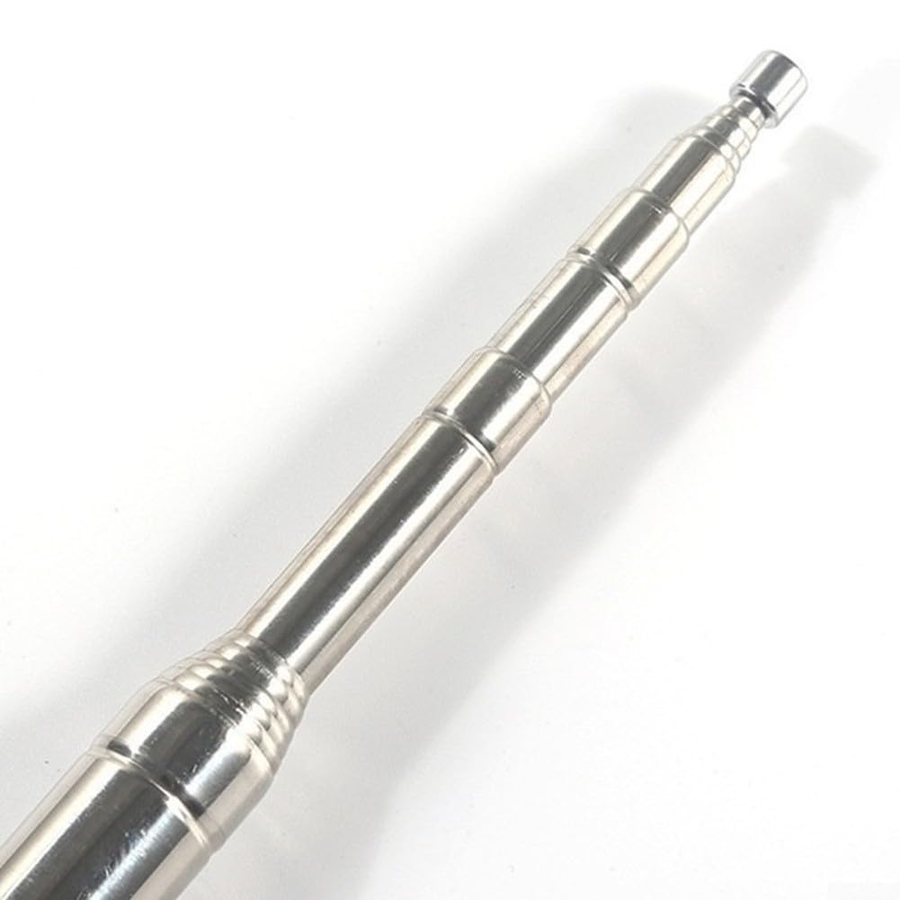 Antena portátil de onda corta 7-54 MHz para rosca M10 para radioaficionados, 200 W, vertical, con bobina, uso exterior, plata