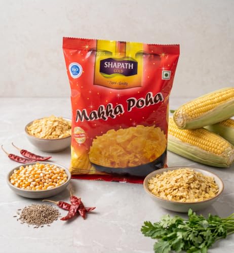 Image of SHAPATH Premium Corn Flakes | Crispy Toasted Corn Flakes | Ready to Fry Breakfast | Light & Crunchy | Enjoy with namkeen /Add Pinch of Salt For Better Taste | Best For Evening Snacks / 500gm Pack