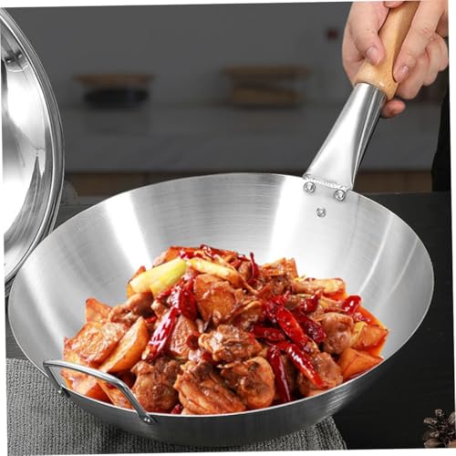 Wok para cocinar reusable con asa de metal miniatura 3