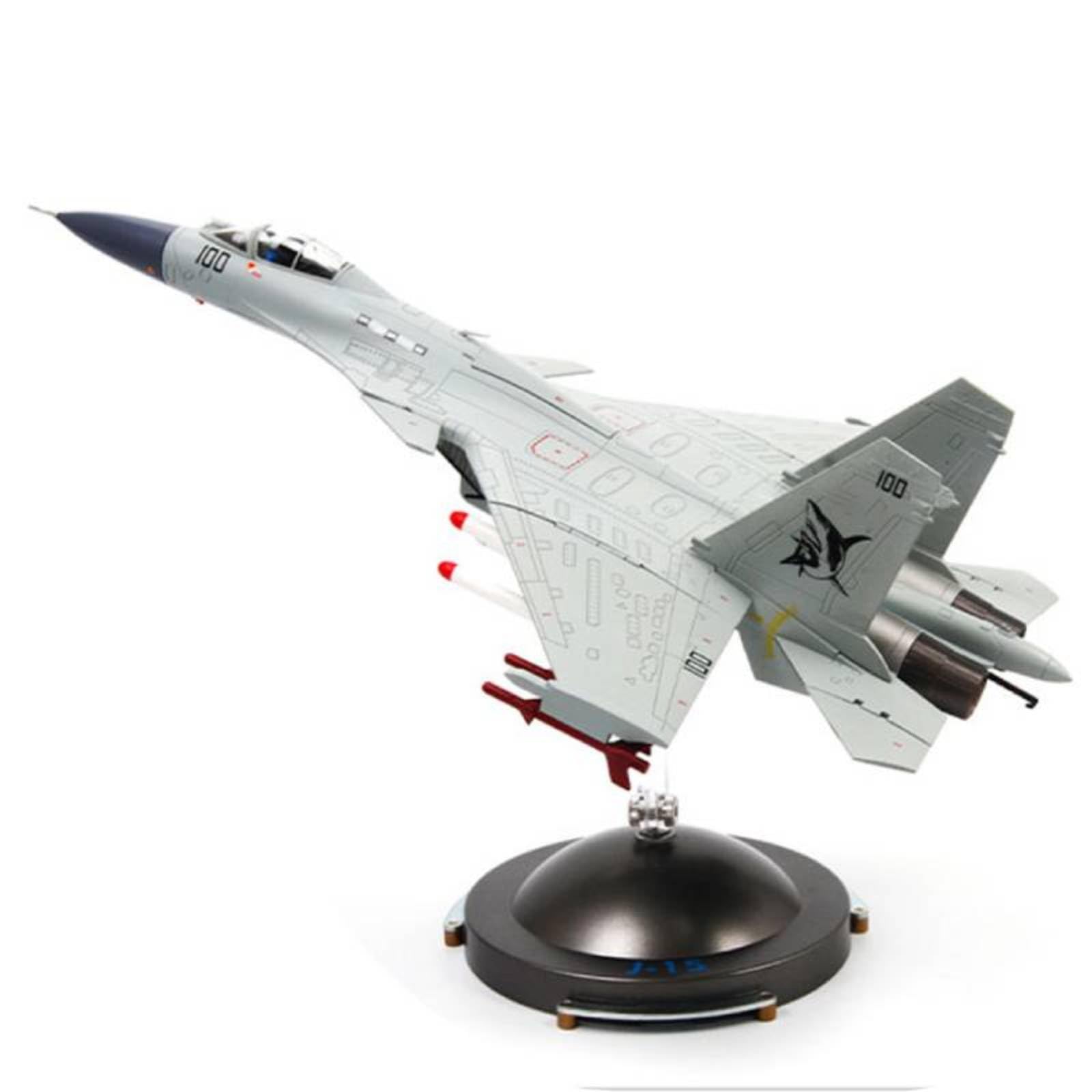 Modello Aereo da Caccia J-15 in 1 72 Kit di Assemblaggio con Stabilatori Separati Diametro10.5cm Altezza12cm Adatto a Collezionismo Scrivania Scaffale Ufficio