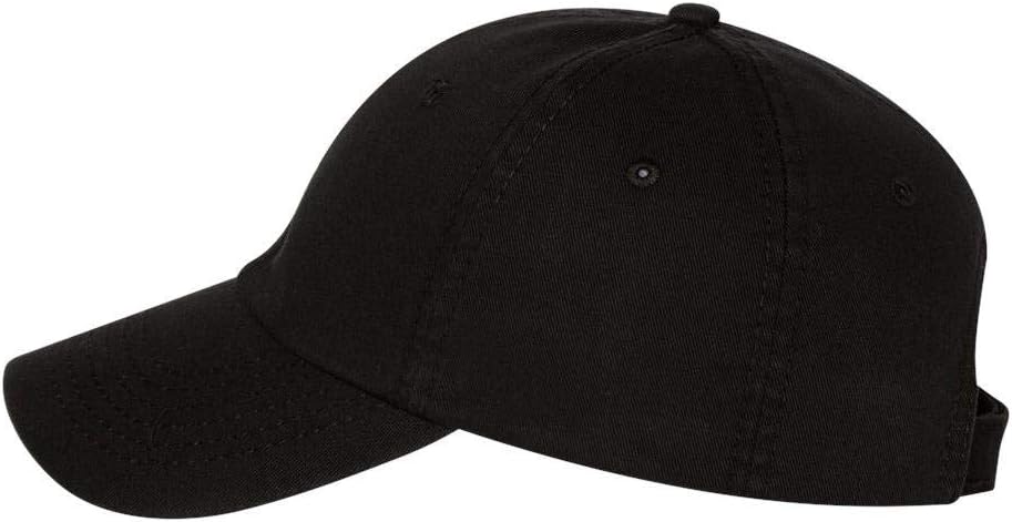 Valucap - Bio-Washed Chino Twill Cap - VC350 - Adjustable - Black