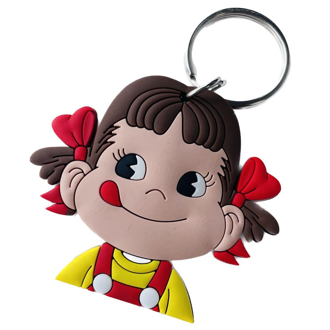 ペコちゃん　ストラップ　キーホルダー Amazon.co.jp: ?? ペコちゃん ぺこちゃん キーホルダー グッズ
