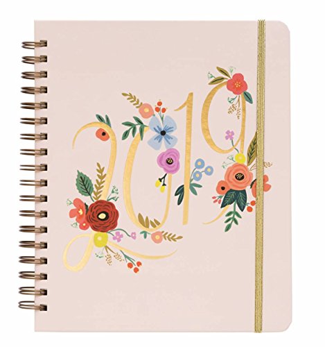 Bouquet Weekly 17 Month 2018-2019 Jumbo Spiral Planner with Stickers by Rifle Paper Co.