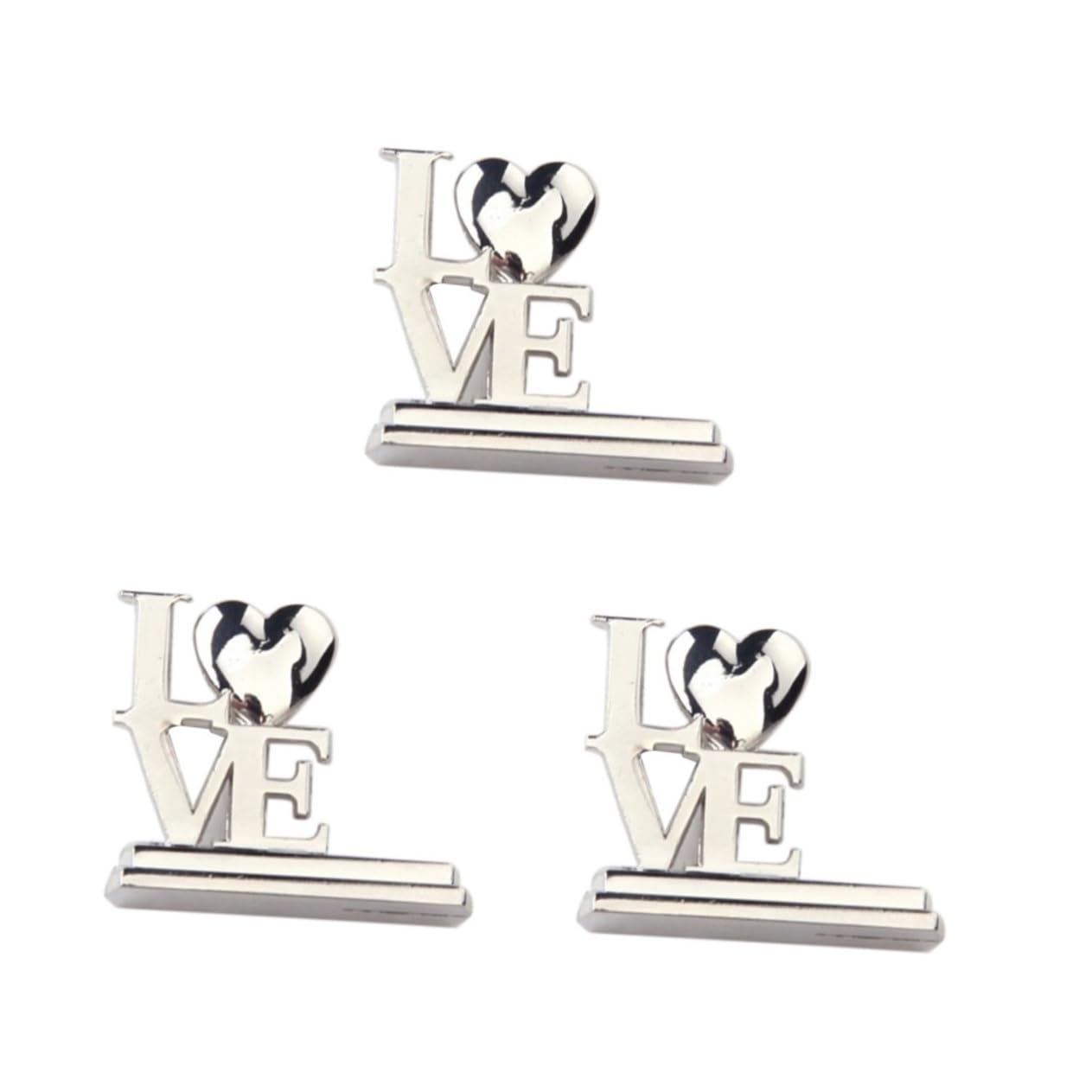 Amosfun 3 Set Di Supporti Per Decorazioni Da Tavolo in Lega Di Zinco Per Matrimoni Bomboniere Per Feste Di Nozze 12 Pezzi * 3