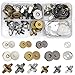 Produktbild Zhenle 24 Stücke Magnetknöpfe 14mm und 18mm Magnetische Knöpfe 3 Farben Magnetische Knopf Druckknöpfe für Handtaschen Mäntel Jacken Windbreaker Geldtasche Rucksack