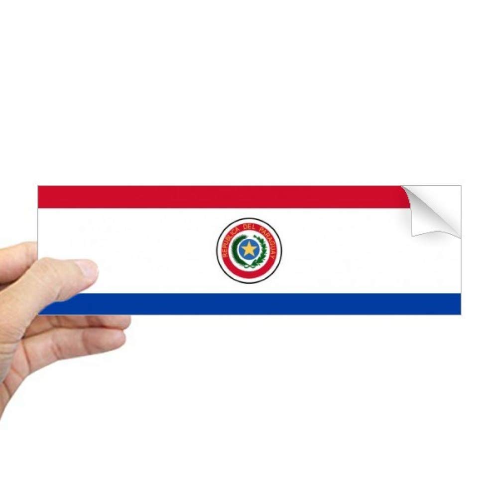 Autocollant fenêtre drapeau Paraguay Amérique du Sud DIYthinker pour vitres