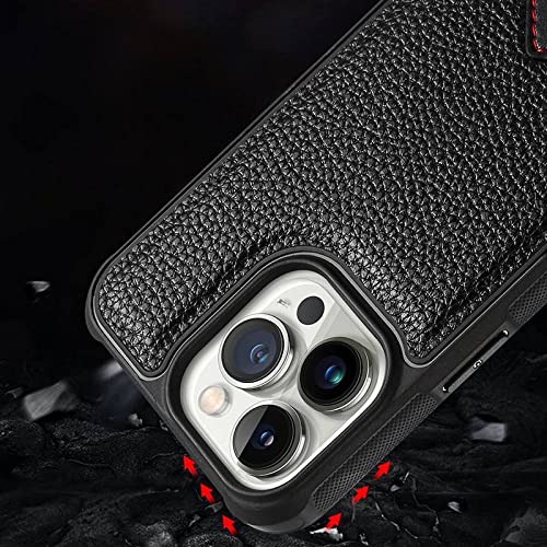 Housse cuir litchi marron pour iPhone XS Max idéale au bureau et en voyage - 6