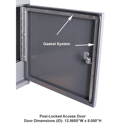 Dvault® Parcel Protector Vault Dvu0050 Locking Mailbox With Top Mount Above Ground Post Included (Black) #TOP4
