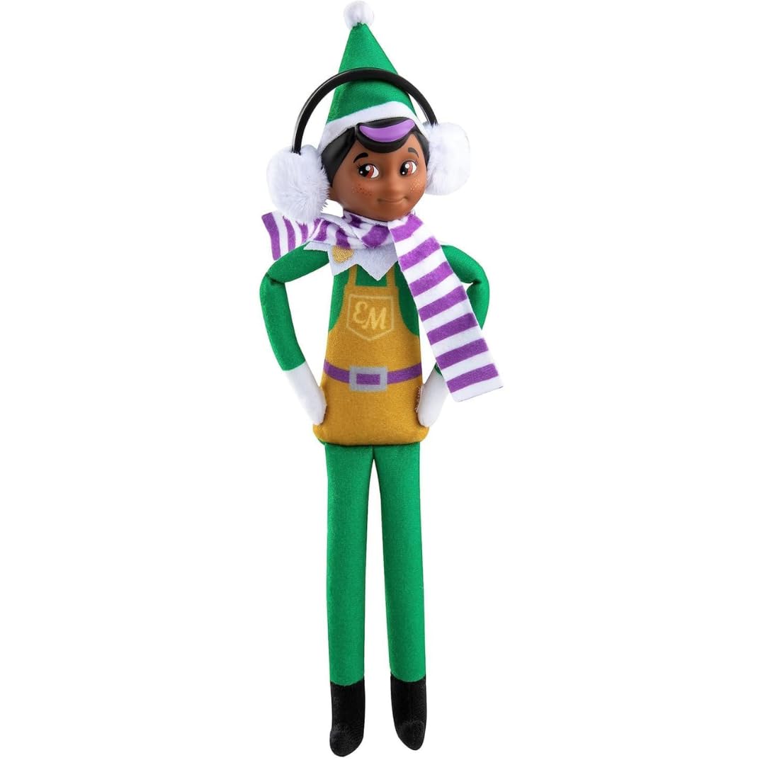 The Elf on the Shelf Elf Mates Enchanted Forest Toymaker - Cuddly, Cute and Adorable Deluxe Character with Added Value Scarf and Ear Muffs | make your Christmas truly magical with this Toy Elf