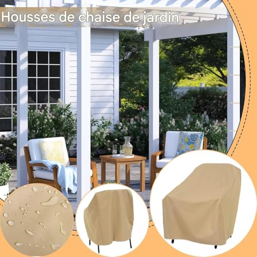 Housses de protection chaises imperméables de jardin et fauteuils - 3