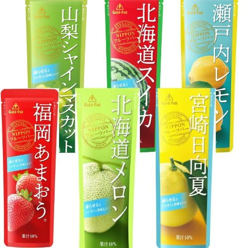 【シャーベット】 ゴールドパック NIPPON フルーツバー アソート 8０g × 各2本 12本セットのサムネイル