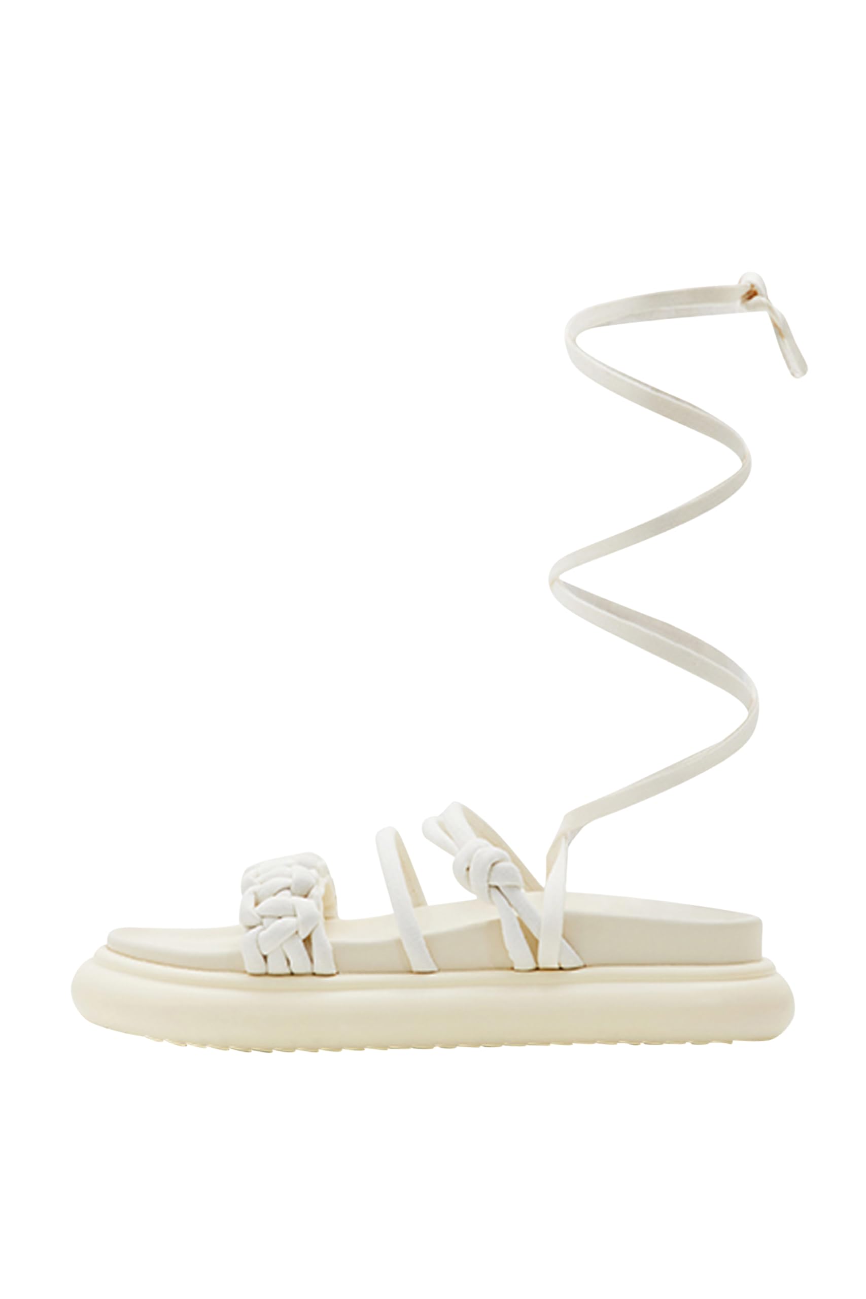 Desigual Women's Shoes_Boat_Tubular Sandal, White, 4.5 UK
