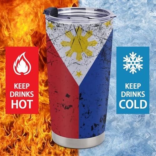 Posavasos para auto diseño bandera Filipinas 4 pcs miniatura 4
