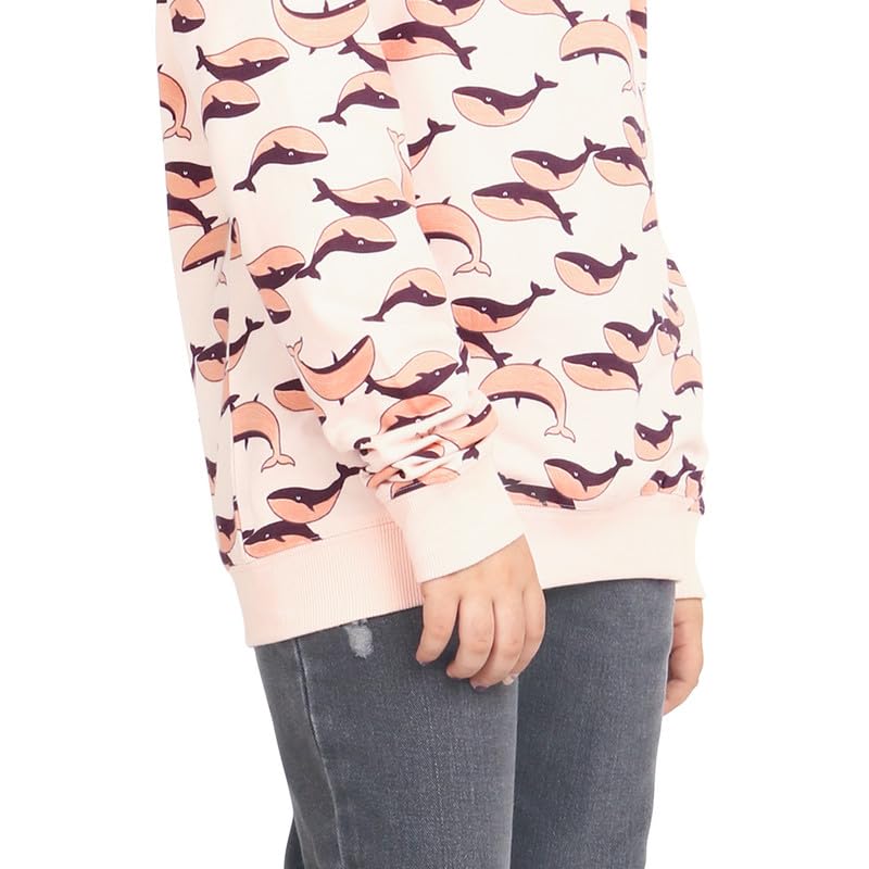 Image of Real Basics Girls Cotton Hooded Sweatshirt (Pack of 1)