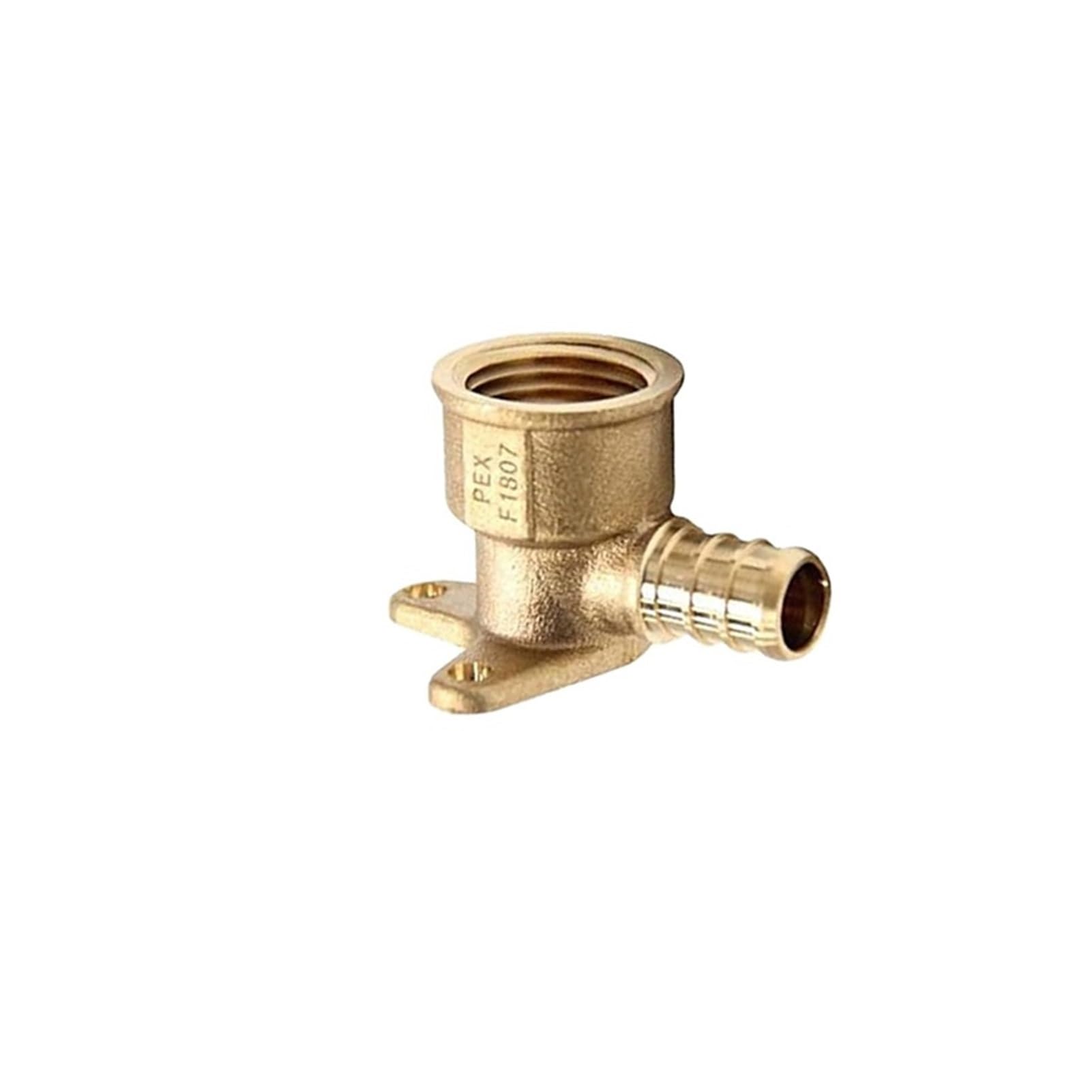 ABUN-10 pezzi Raccordi PEX, adattatore a gomito con orecchio cadente filettato femmina NPT Pex 1/2" x 1/2", tubo crimpato in ottone for impianti idraulici