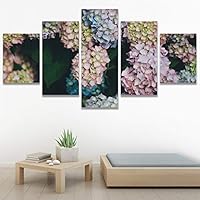 SIGNWIN 5 Panel Canvas Wall Art Assorted Petals for Home Decorations Ready to Hang - 60