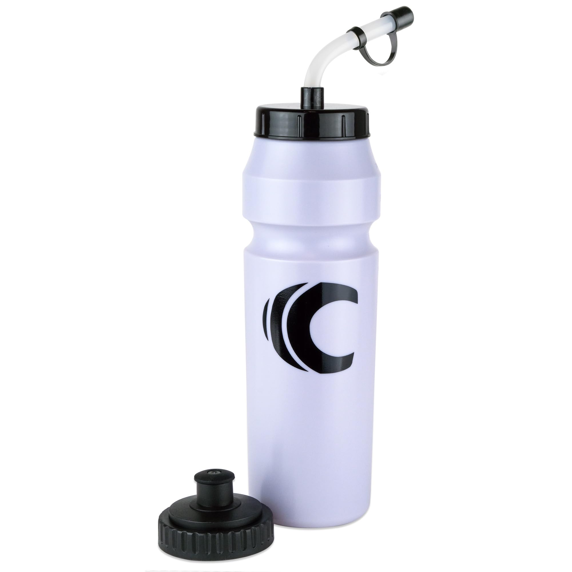 Cannon Sports 1 Liter Sports Water Bottle, BPA-Free, 34 Oz Capacity, Large Mouth, 2 lids (Straw and Squeeze), Great For Helmet Sports Such As Hockey, Lacrosse, Football, Boxing (Lavender)