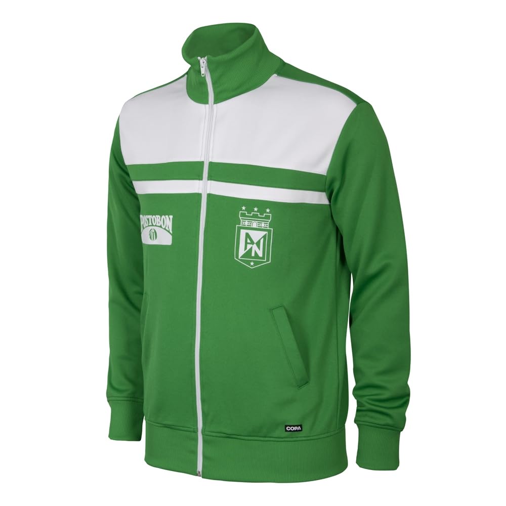 Copa - Chaqueta de entrenamiento - Fútbol - Hombre - Atlético Nacional años 80 - Verde - 50% algodón - 50% poliéster