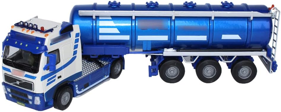 wmengjj Camión Cisterna 1:50 Modelo de vehículo de ingeniería vehículo de Transporte Juguetes para niños de 3 a 10 años Modelo de Coche de Metal Fundido a presión (Azul, Amarillo, Verde)