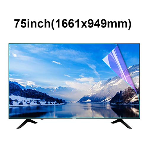 Displayschutzfolie für 75 Zoll TV, Transparent Anti-Blaues Licht Anti-Reflex Display Schutz Folie für PC Computer LCD Monitor (Size : B)
