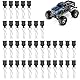 36 Stück RC Karosserie Clips, Edelstahl Körper Shell Pins für RC Autos Ersatzteile Rc Zubehör für, Traxxas RC Autos für Deerc Haiboxing Ersatzteile, 1/10, 1/12, 1/16, RC Verbrenner Zubehör, Schwarz