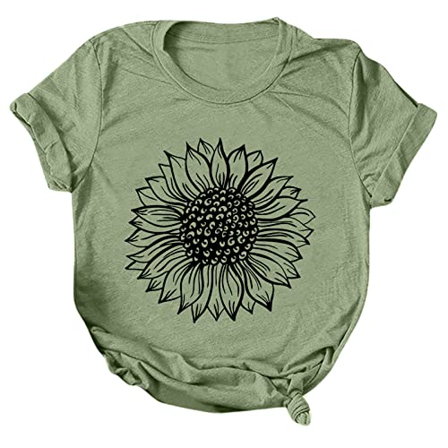 Ropa Verano Mujer - Moda Informal Verano Casual Basica Camiseta Vintage Streetwear Camiseta Blanca Mujer Casual Tops Manga Corta para Primavera