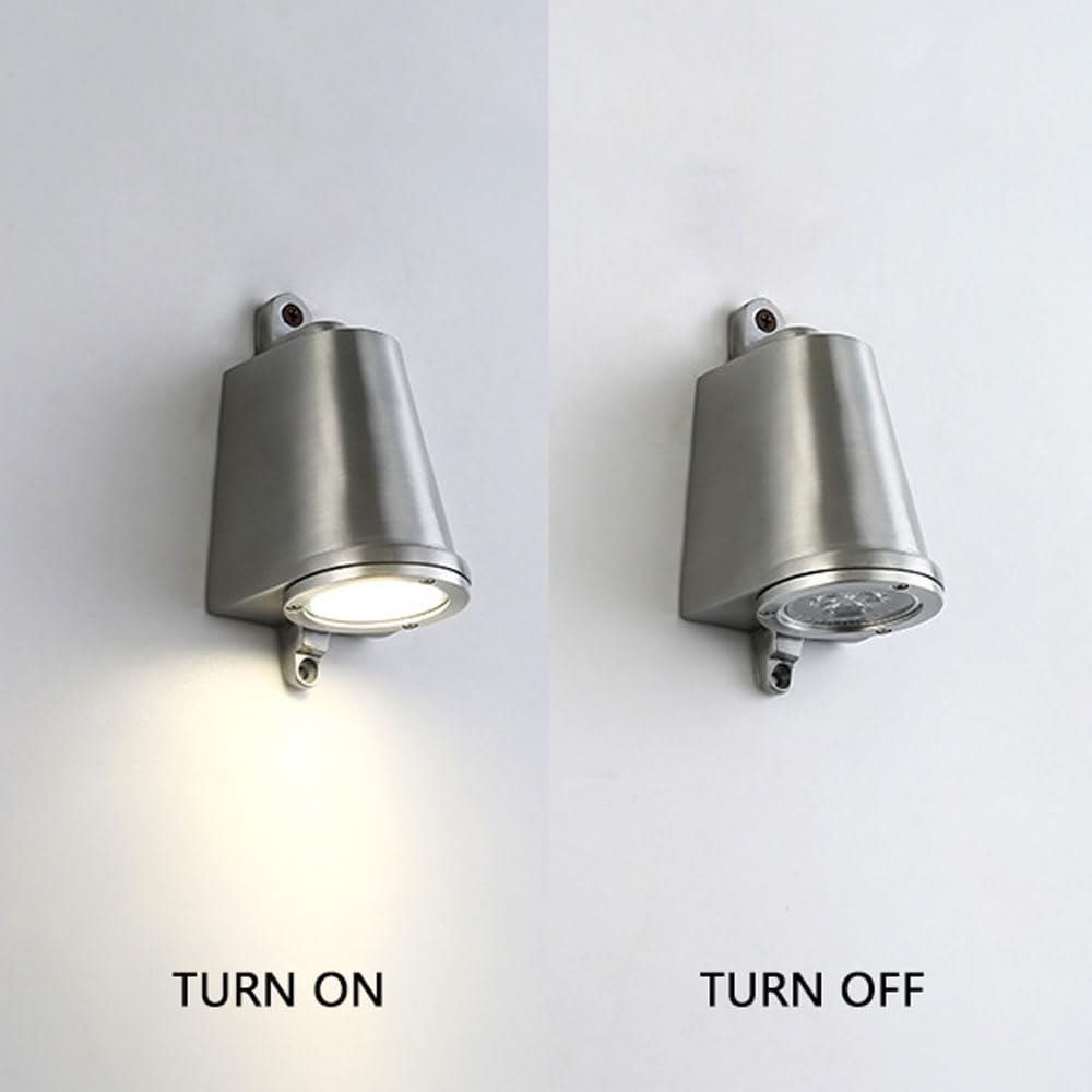 1-pak Zewnętrzny kinkiet wewnętrzny, 5 W 3000 K/4000 K do wyboru, zewnętrzny wodoodporny kinkiet ścienny IP54, antykorozyjna lampa LED do montażu na ścianie Oprawy oświetleniowe do ogrodu