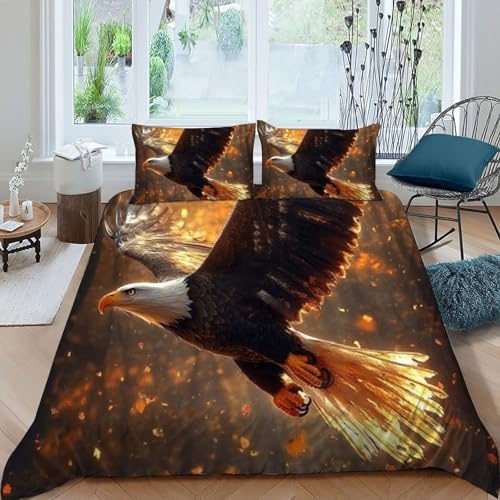 Housse de couette King 220x240cm microfibres animaux imprimé 3D garçon - 3