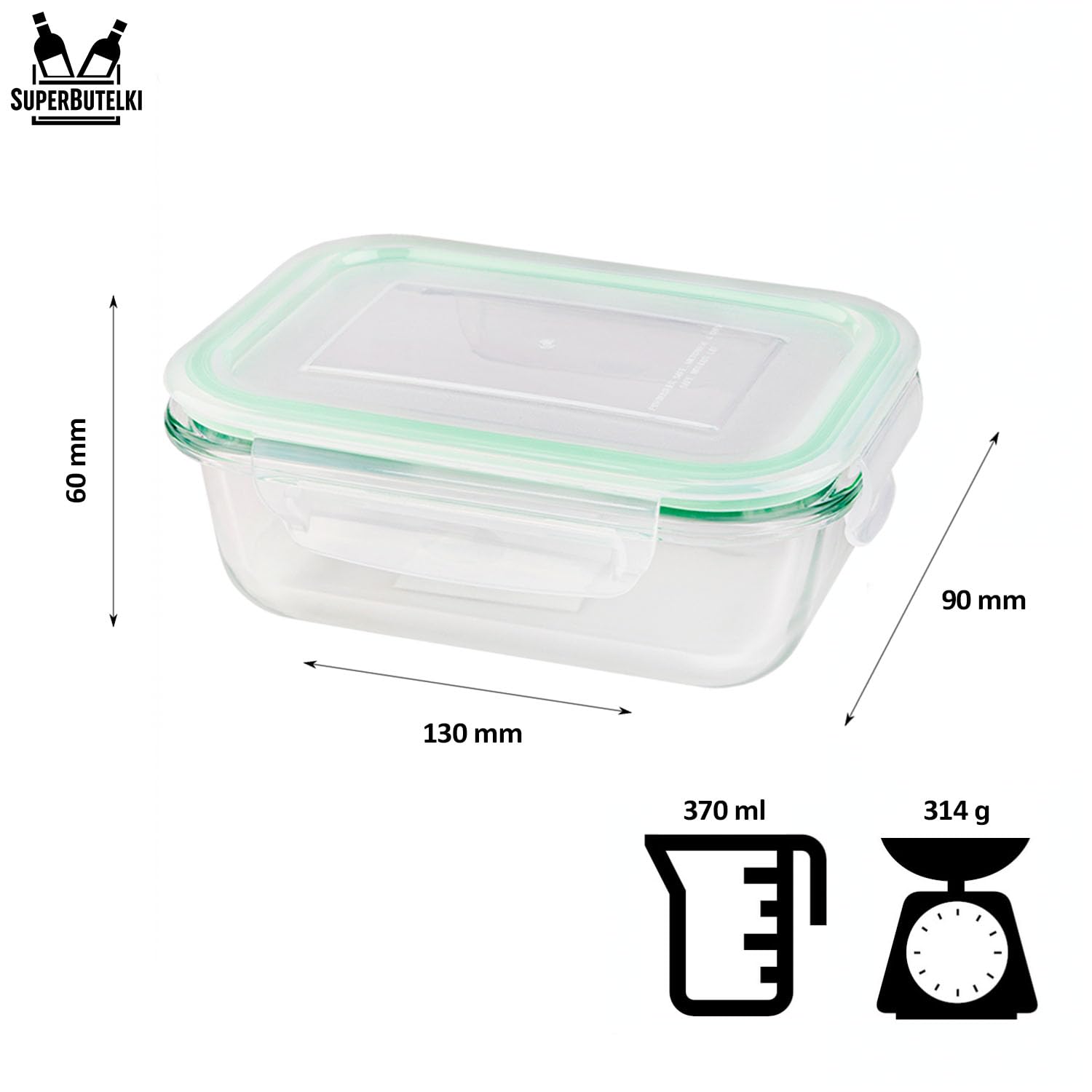 Set 12x Glasbehälter LUNCHBOX – Luftdicht, Auslaufsicher, Vorratsdosen für Lebensmittelaufbewahrung, Mikrowellen- & Spülmaschinengeeignet