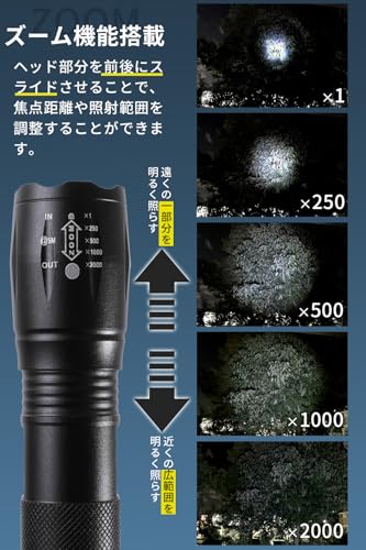 【防災士監修】 懐中電灯 防災 ledライト 防災ライト フラッシュ機能付 「防災リュックに入れやすい小型モデル」【JOAMO】 (1)